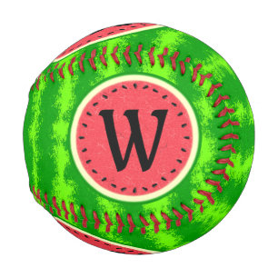 Balle De Baseball Fruit d'été de la tranche de pastèque avec Mono