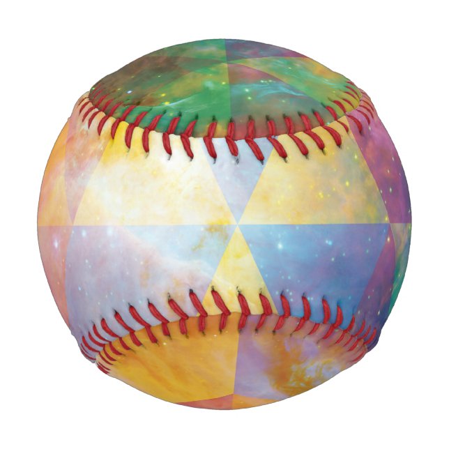 Balle De Baseball Galaxie géométrique (Devant)