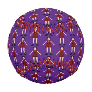 Balle De Baseball Gothique Halloween Vampire Lady Patterned