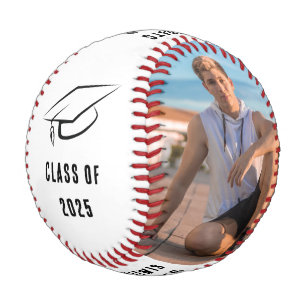 Balle De Baseball Graduation 2025 Grad Photos sur mesure