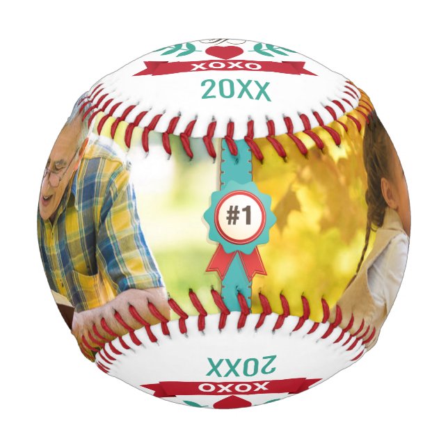 Balle De Baseball Grandpa Fête des pères Cadeaux Photos Baseball (Devant)