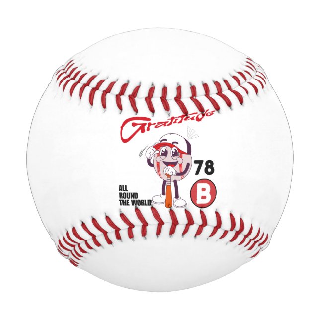 Balle De Baseball Gratitude (Devant)