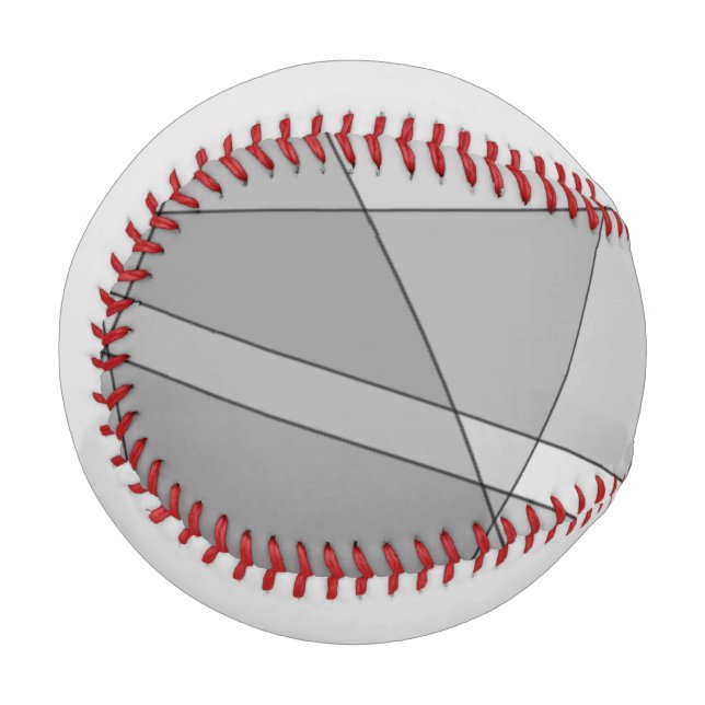 Balle De Baseball Gris géométrique (Devant Gauche)