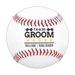 Balle De Baseball Groupe d'équipe Groomsman Licence Blanc noir