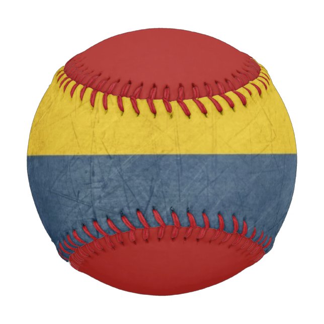 Balle De Baseball Grunge drapeau d'État souverain du pays de (Devant)