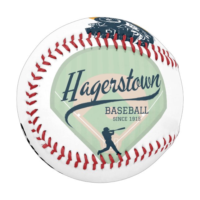 Balle De Baseball Hagerstown Over 100 Years Commemorative Baseball (Devant Gauche)
