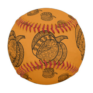 Balle De Baseball Halloween boho Zentangle ® inspiré citrouille Auto