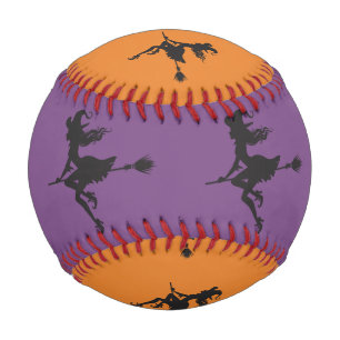 Balle De Baseball Halloween Sorcière Broom Thunder_Cove