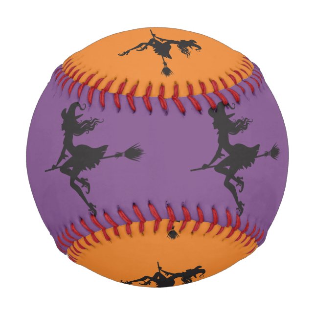 Balle De Baseball Halloween Sorcière Broom Thunder_Cove (Devant)