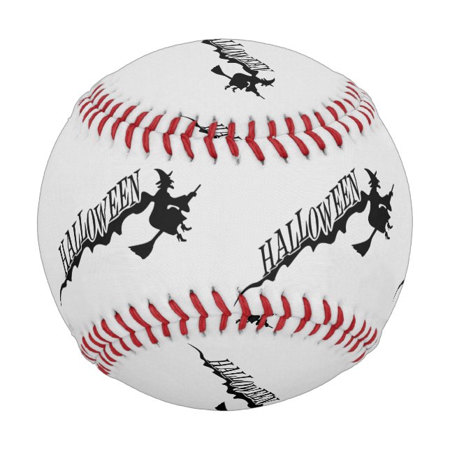 Balle De Baseball Halloween Sorcière Broom Thunder_Cove (Devant)