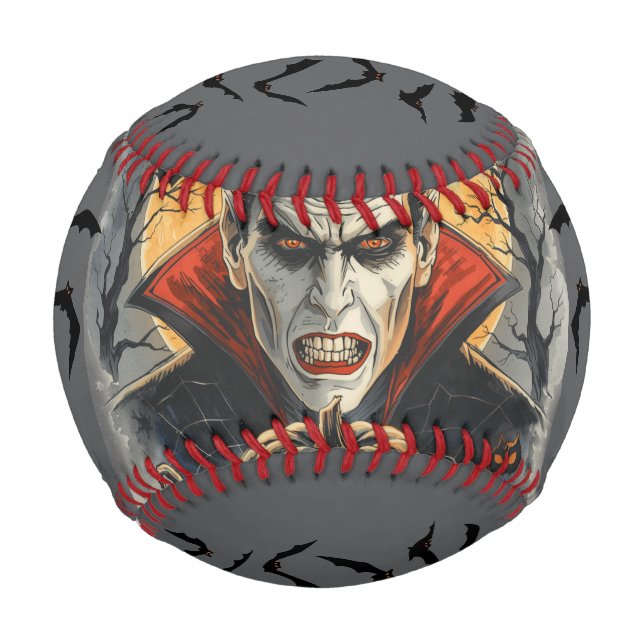 Balle De Baseball Halloween, Vampire assoiffé de sang (Devant)