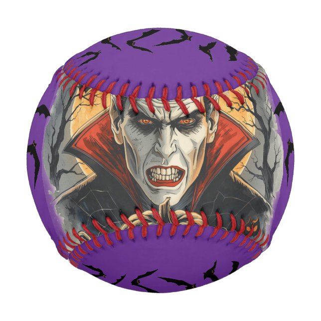 Balle De Baseball Halloween, Vampire assoiffé de sang (Devant)