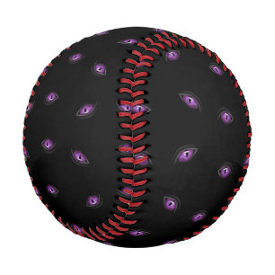 Balle De Baseball Halloween, Yeux Violets, Trick Or Treat, Hou