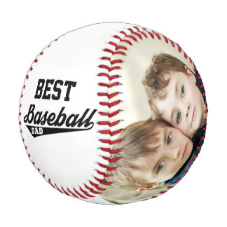 Balle De Baseball Happy Fête des pères Custom Family Photos Baseball