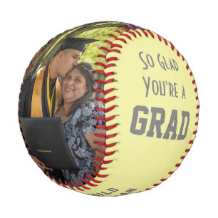 Balle De Baseball HEUREUX QUE VOUS SOYEZ UN GRAD 2 Monogramme photo