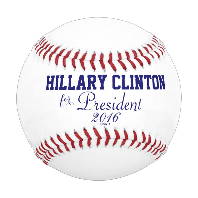 Balle De Baseball Hillary Clinton pour le président 2016 (Dos)