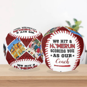 Balle De Baseball Homerun Coach Merci Cadeau Personnalisé Photo & No