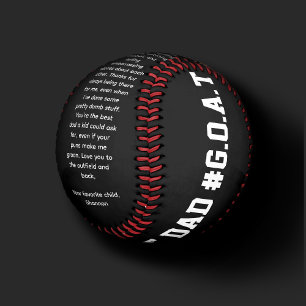 Balle De Baseball Hommage amusant à tous les papas de baseball fiers