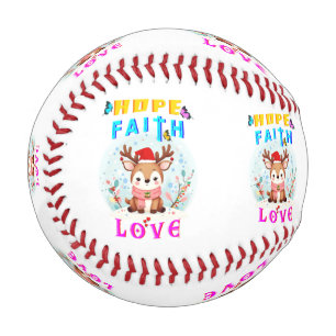 Balle De Baseball Hope Faith Love