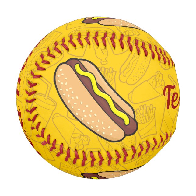 Balle De Baseball Hotdog Baseball (Dos Droite)