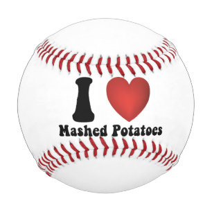 Balle De Baseball I Love Mashed Potatoes Thanksgiving Diner Cadeau