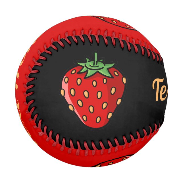 Balle De Baseball Icône fraise Baseball (Dos Droite)