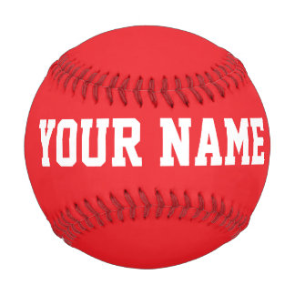 Balle De Baseball Idée de cadeau d'anniversaire Sport texte nom pers