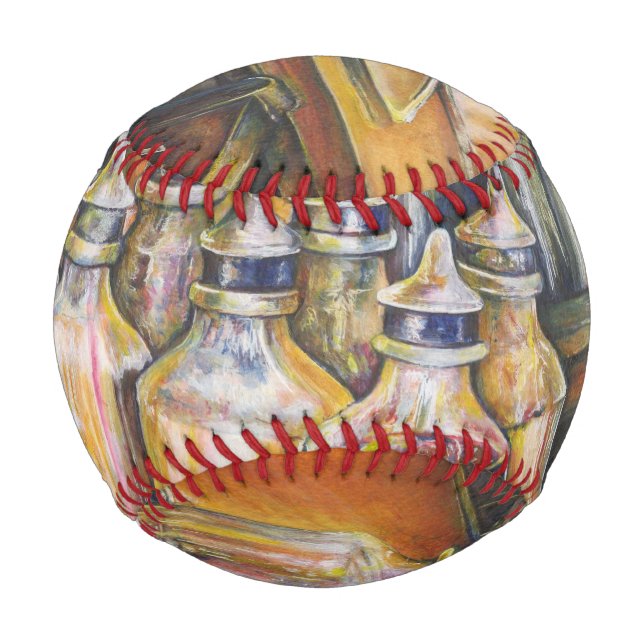 Balle De Baseball Idéographie de Lumière dorée (Devant)