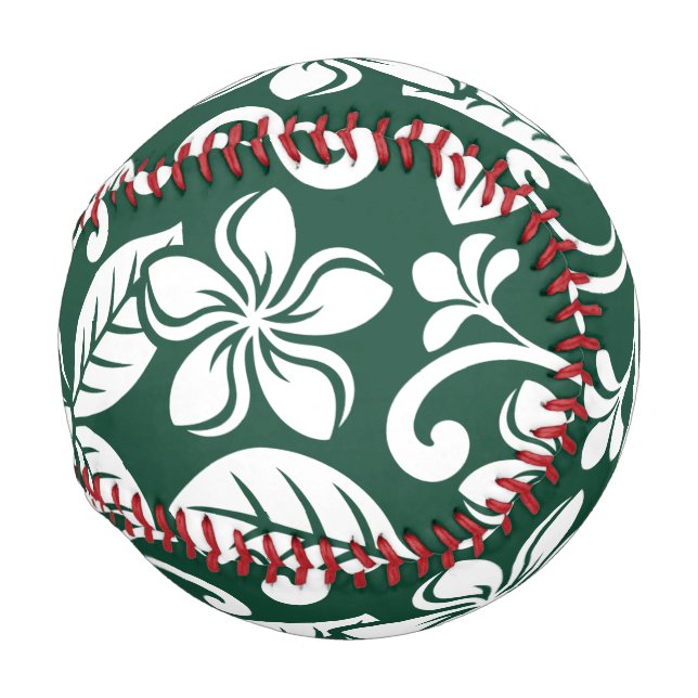 BALLE DE BASEBALL ÎLE PLUMERIA (VERT FORESTIER) (Devant Droite)