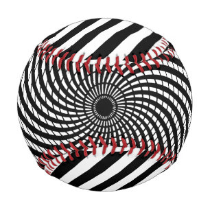 Balle De Baseball Illusion Optique Art Géométrique Bal De Jeu Hypnot