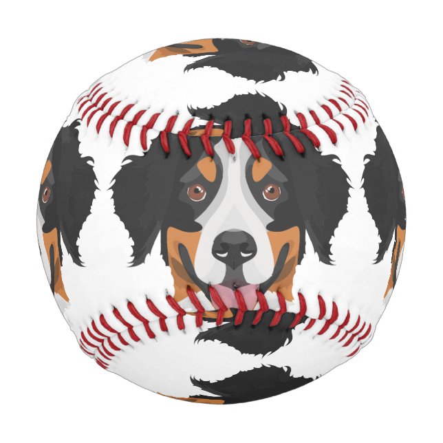 Balle De Baseball Illustration Bernese Mountain Dog (Dos)
