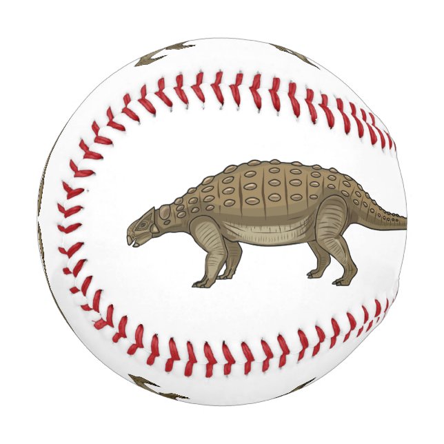 Balle De Baseball Illustration d'Ankylosaurus (Devant Gauche)