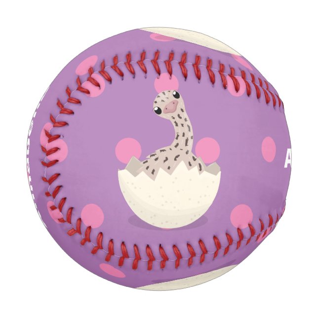 Balle De Baseball Illustration d'autruche pour bébé à couver mignon (Devant Gauche)