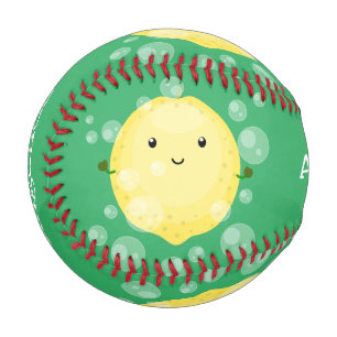 Balle De Baseball Illustration de bulles de dessin animé de fruit de