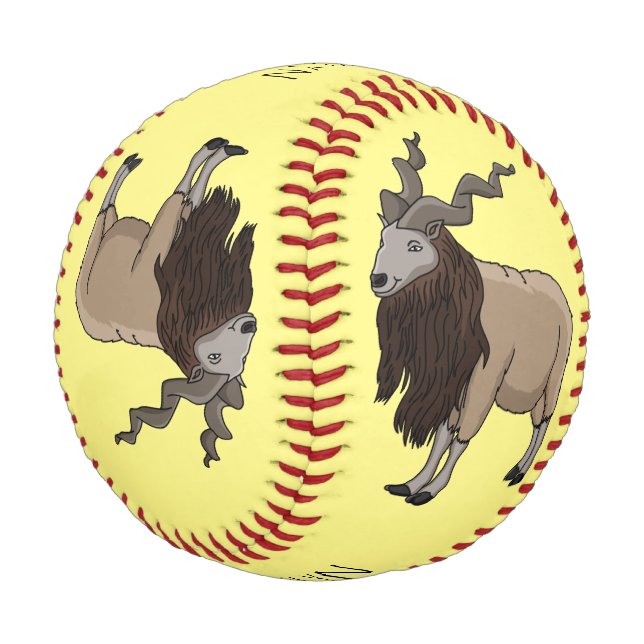 Balle De Baseball Illustration de chèvre de Markhor (Angle)