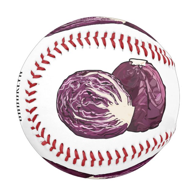 Balle De Baseball Illustration de chou rouge (Devant Gauche)