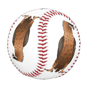 Balle De Baseball Illustration de dessin animé autour du vautour