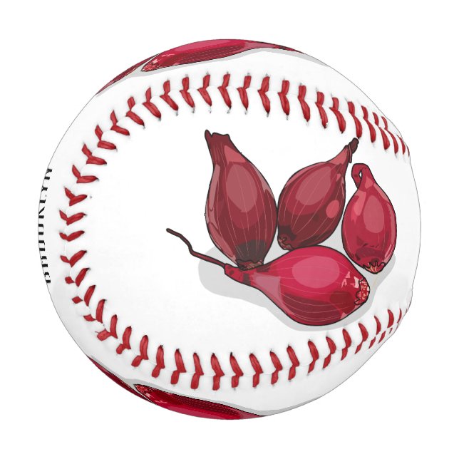 Balle De Baseball Illustration de dessin animé Shallot (Devant Gauche)