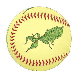 Balle De Baseball Illustration de dessin d'insecte des feuilles vert
