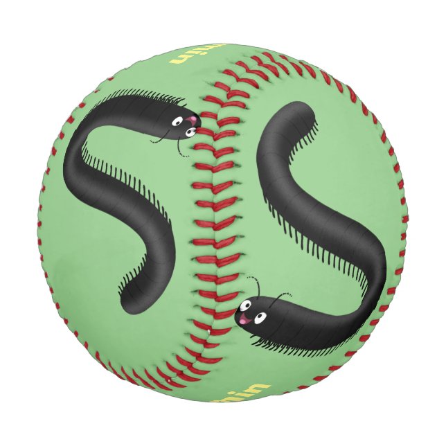 Balle De Baseball Illustration de dessin mignon millipede (Angle)