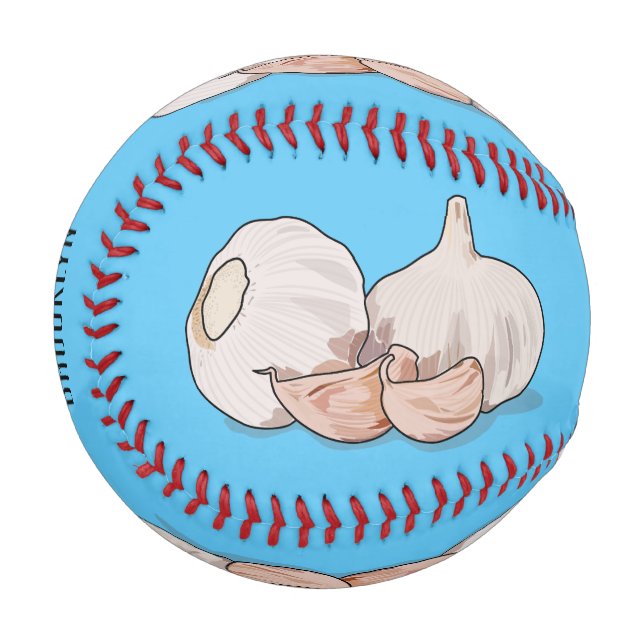 Balle De Baseball Illustration de dessin sur l'ail (Devant Gauche)