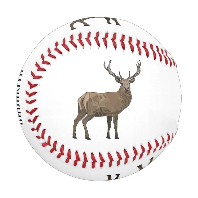 Balle De Baseball Illustration de dessin sur le cerf (Devant Gauche)