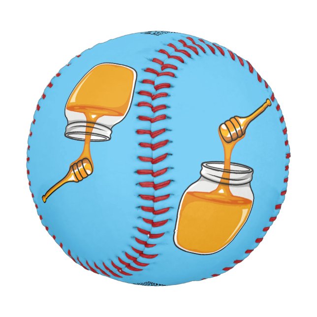 Balle De Baseball Illustration de dessin sur le miel (Angle)