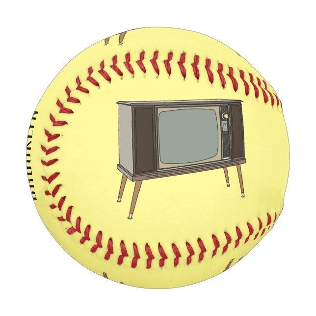 Balle De Baseball Illustration de dessin télévisé (Devant Gauche)