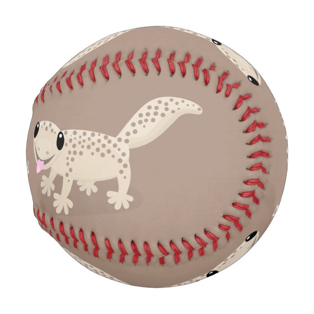 Balle De Baseball Illustration de gecko tan tan mignon (Devant Droite)