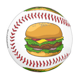 Balle De Baseball Illustration de Hamburger
