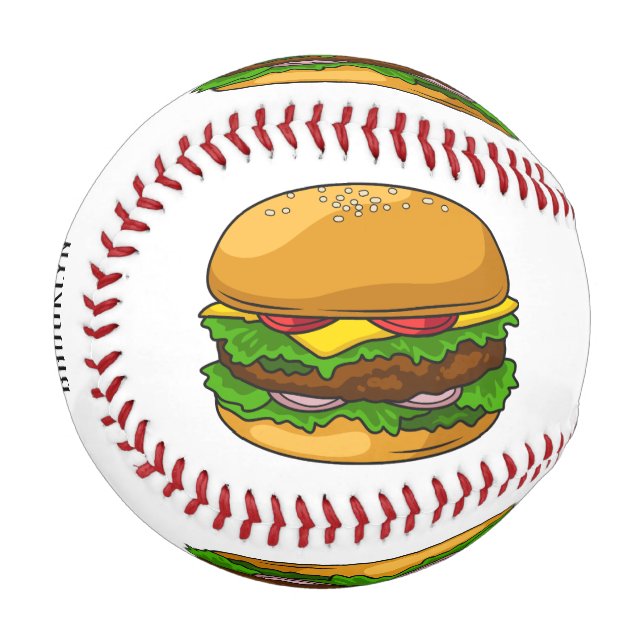 Balle De Baseball Illustration de Hamburger (Devant Gauche)