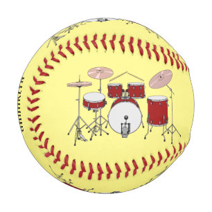 Balle De Baseball Illustration de kit de batterie