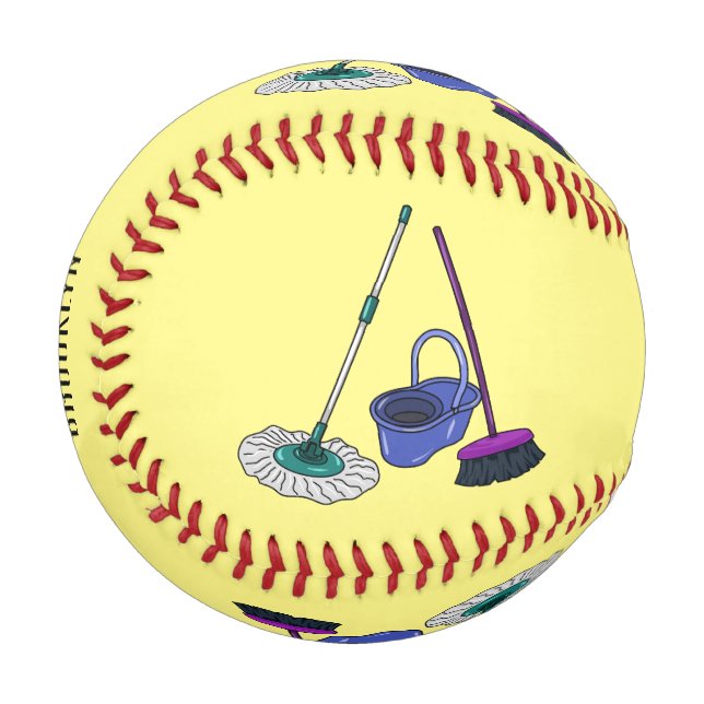 Balle De Baseball Illustration de la bande dessinée Broom & mop (Devant Gauche)