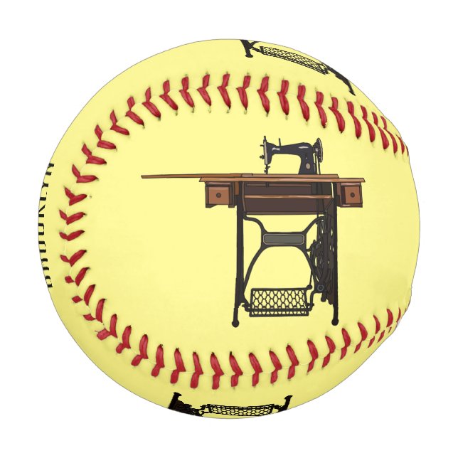 Balle De Baseball Illustration de la machine à coudre (Devant Gauche)
